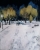 Winter Landscape, 2021, acrilico su carta, 27x35 cm