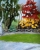 Autumn Landscape, 2020, acrilico su carta, 36x25 cm